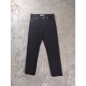 Levis Wedgie Straight Womens 26 Black Button Fly Preppy Casual Classic Retro Y2K